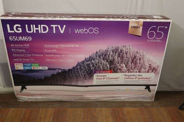 $$ Like New LG 65" 4K UHD Smart TV! Barely used w/remote! (RD)