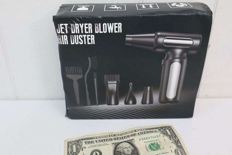 NEW Jet Dryer Blower Rechargeable Air Duster Kit! (2B)
