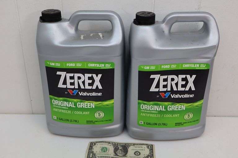 NEW Lot of TWO 1-Gallon Jugs of Valvoline Zerex Antifreeze! (1A)