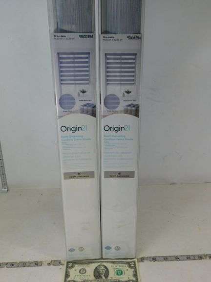 (2) Origin Window Blinds- 75.00 each Retail- New in Package