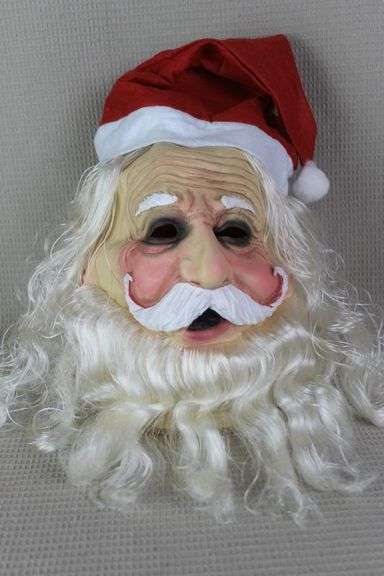 CASH ONLY New Full Santa Mask Just in Time For Christmas  (B2-T)