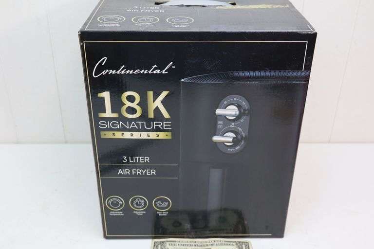 NEW Continental 18K Signature Series 3-Liter Air Fryer! (T1)