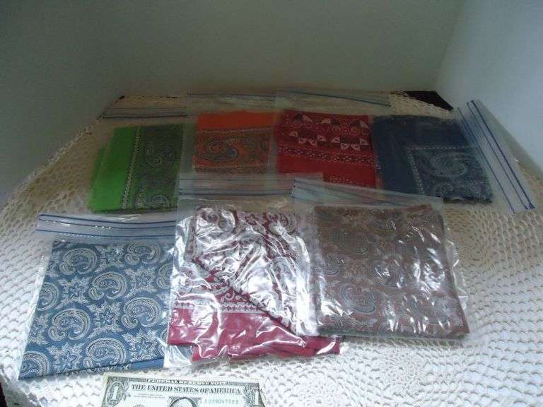 CASH ONLY  7 Bandanas.