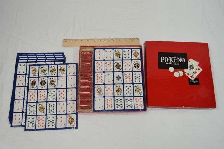 PO-KE-NO WITH BOARD GAME AND CHIPS