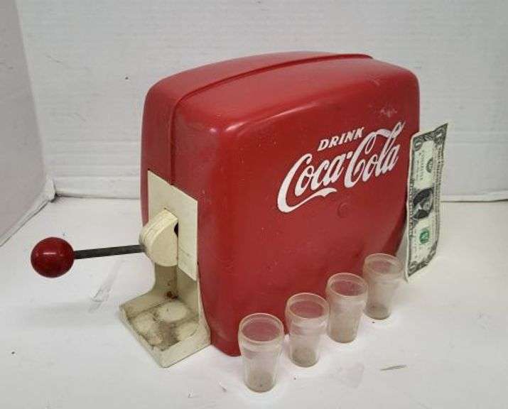 1960’s Plastic Toy Coca Cola Soda Fountain. ~ cash only ~ . (5E)