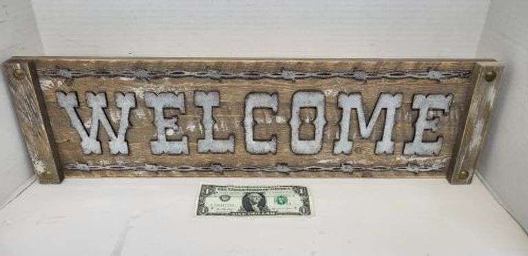 Welcome Sign. ~ cash only ~ . (5E)