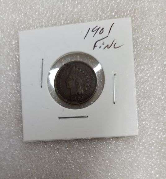 1901 Indian Head Penny ( owner marked fine). ~ cash only ~ (4A)
