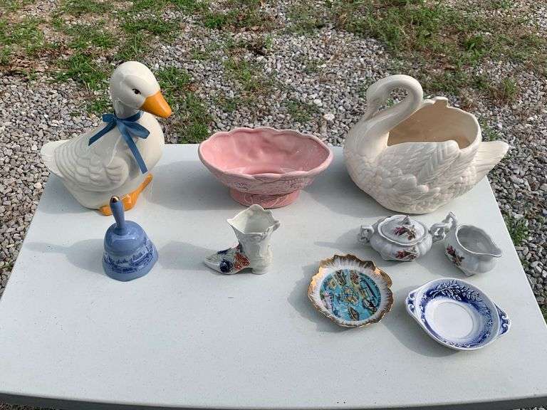 Vintage China Bell, Plates, Tea, Containers
