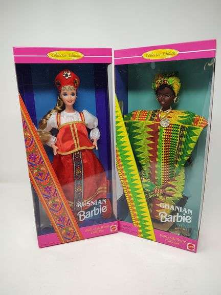 Russian & Ghanian Barbie, Dolls of the World