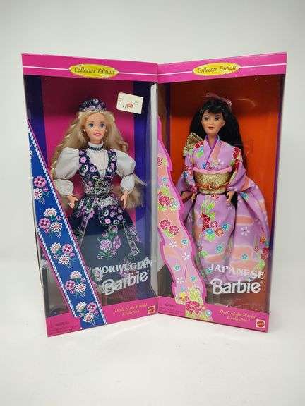 Norwegian & Japanese Barbie, Dolls of the World