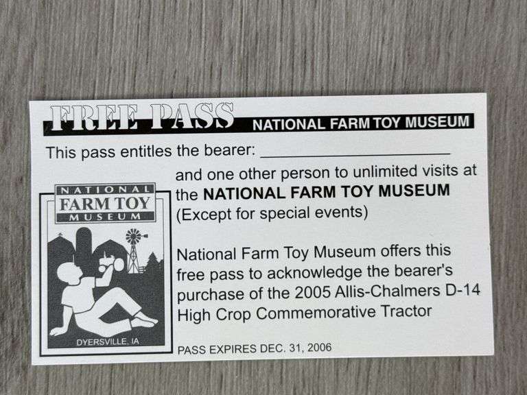 Allis-Chalmers D19 Hi-Crop, NFTM Series 4 #6,  1/16