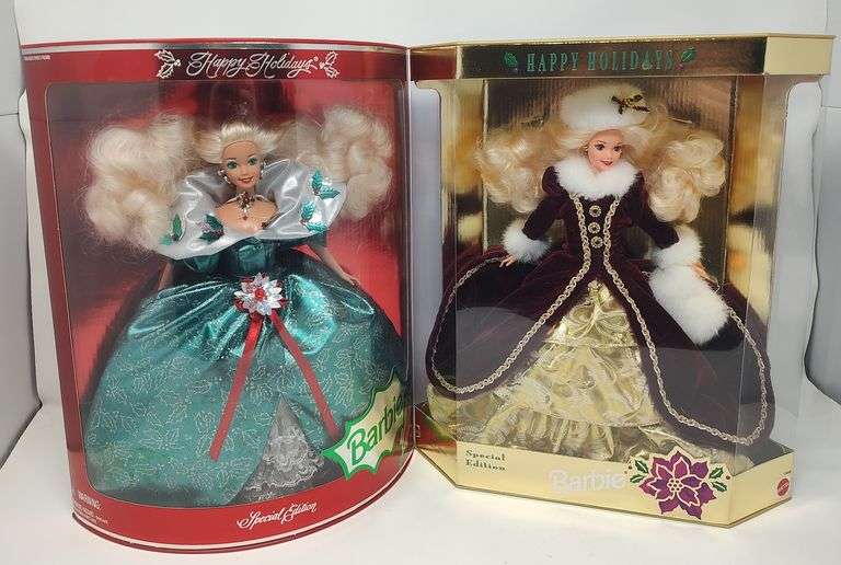1995 & 1996 Happy Holidays Barbie