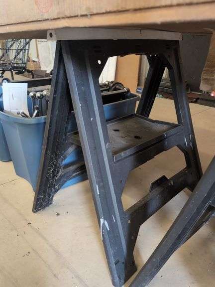 2 Plastic Sawhorses
