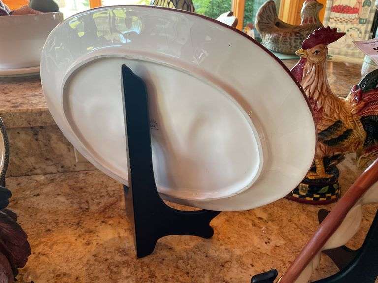 Bella Casa Chicken Decor-Platters, Cookie Jar