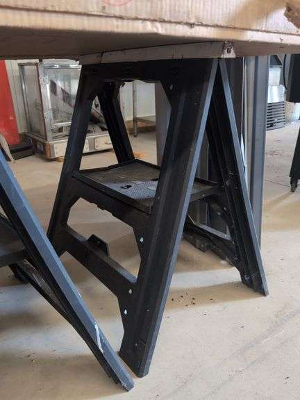 2 Plastic Sawhorses