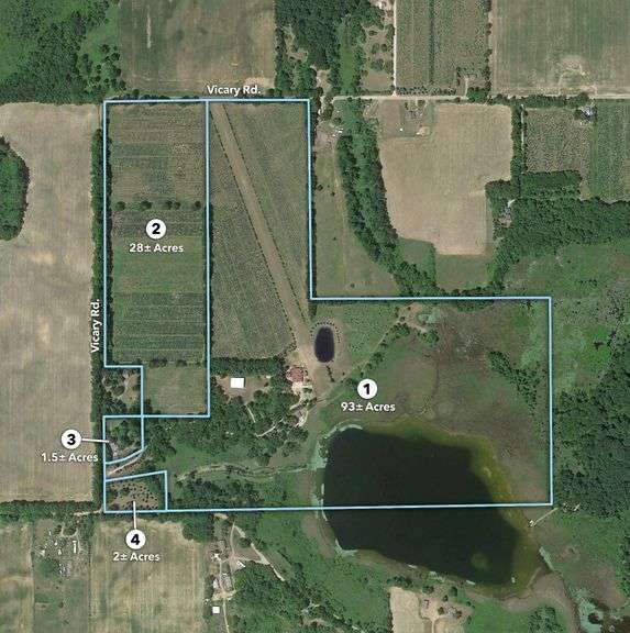 Tract 1: 93+/- Ac., House, Hangar & Runway