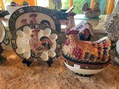 Bella Casa Chicken Decor-Platters, Cookie Jar