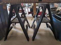 2 Plastic Sawhorses
