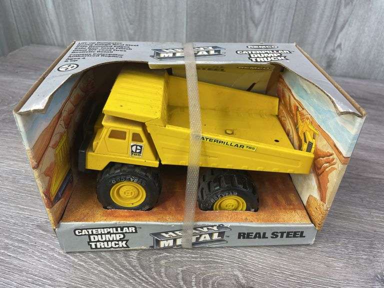 Caterpillar 785 Dump Truck, Tonka 24 Hr Service Truck, Buddy L B&L Construction Company Truck