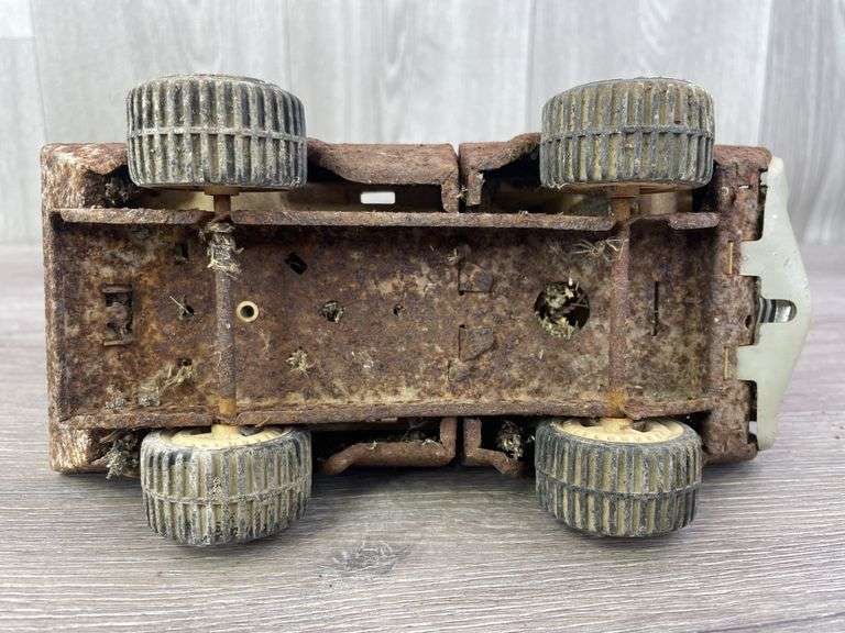 Caterpillar 785 Dump Truck, Tonka 24 Hr Service Truck, Buddy L B&L Construction Company Truck