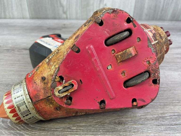 Tin Litho Friendship 7 Friction Space Capsule, SH, Made In Japan, Missing Side Glass