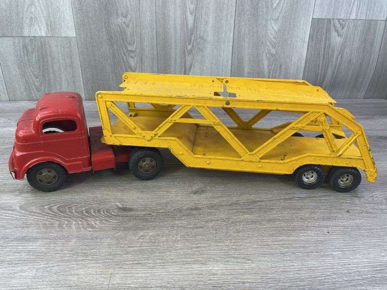 Structo Truck & Ertl Car Hauler-Missing Ramp