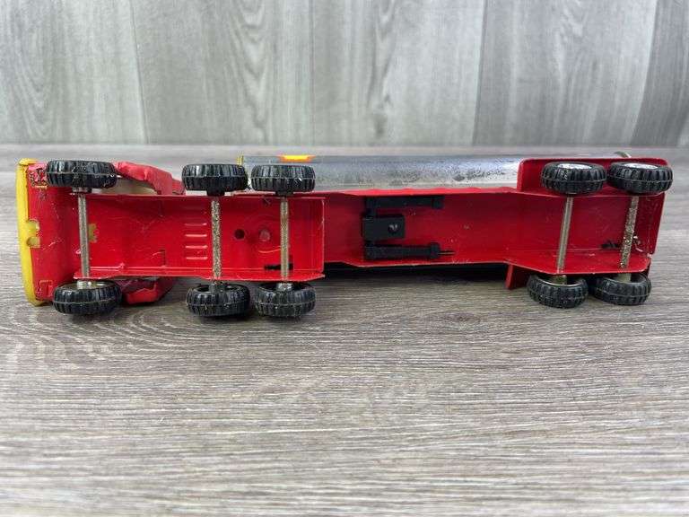 2 Mack Trucks-Buddy L, Kenworth Truck & Goodyear Buddy L Trailer-Ertl, Shell Truck & Tanker