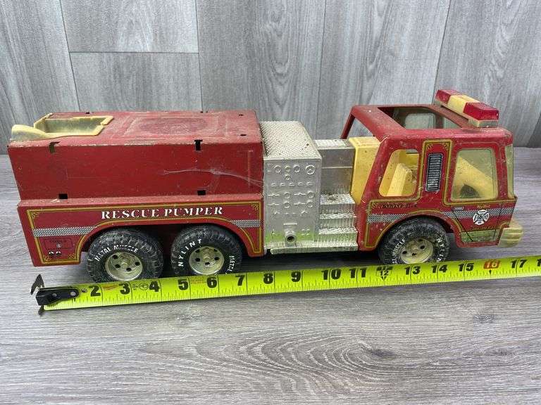 2 Nylint Fire Dept. Rescue Pumpers, Nylint, Missing Parts