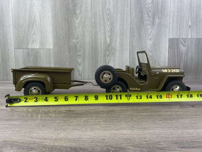 Tonka No. 384 Jeep & Box Trailer, Original Box