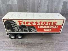 Silver Knight Express & Firestone Commercial Tires Trailers, Nylint, Missing Parts