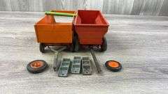 Allis-Chalmers & McCormick-Deering-Product Miniatures Wagons, 1/16