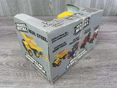 Caterpillar 785 Dump Truck, Tonka 24 Hr Service Truck, Buddy L B&L Construction Company Truck