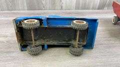 Tiger Wrecker & Dump Trucks, Buddy L Exxon Wrecker & Remco Dump Truck