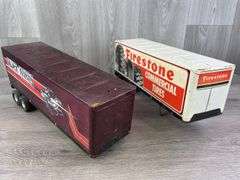Silver Knight Express & Firestone Commercial Tires Trailers, Nylint, Missing Parts