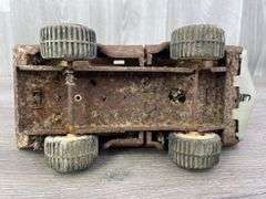 Caterpillar 785 Dump Truck, Tonka 24 Hr Service Truck, Buddy L B&L Construction Company Truck