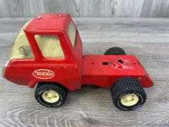 Tonka Truck & Car Hauler, Tonka Truck & Ertl Trailer-Has Been Repainted