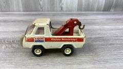 Tiger Wrecker & Dump Trucks, Buddy L Exxon Wrecker & Remco Dump Truck