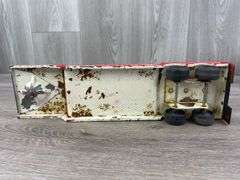 Tonka Truck & Car Hauler, Tonka Truck & Ertl Trailer-Has Been Repainted