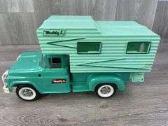 Buddy L Truck Camper, Original Box, No. 5433, Missing Side Mirror, Camper Steps Are Broken