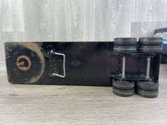 GMC Goodwrench Racing Team-Missing Rear Door & Freightliner Silver Knight Express Trucks & Trailers, Nylint