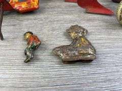 Marx Sickle Mower, Disc, 2 Figures & 2 Bottom Plow, Tether, Slik 3 Bottom Plow