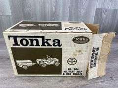 Tonka No. 384 Jeep & Box Trailer, Original Box