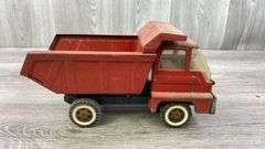 Tiger Wrecker & Dump Trucks, Buddy L Exxon Wrecker & Remco Dump Truck