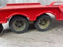 Tonka Truck & Car Hauler, Tonka Truck & Ertl Trailer-Has Been Repainted