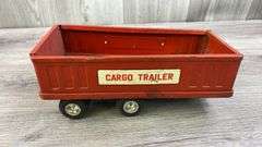 John Deere 4 Row Planter & International Gravity Wagon-1/16, Ertl; Cargo Trailer-Made In Japan, Stomper