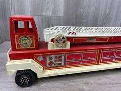 Tonka Hook & Ladder Truck, Ladder Is Cracked & Bent