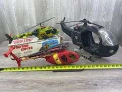 The A-Team, SWAT Team & USAF-Battery Operated Helicopters, Some Broken And Missing Parts