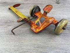 Marx Sickle Mower, Disc, 2 Figures & 2 Bottom Plow, Tether, Slik 3 Bottom Plow