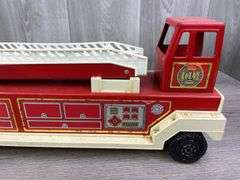 Tonka Hook & Ladder Truck, Ladder Is Cracked & Bent