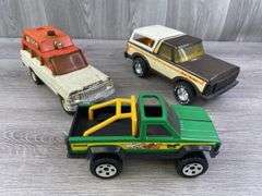 Tonka Rescue Jeep, Nylint Bass Tracker & Buddy L Truck